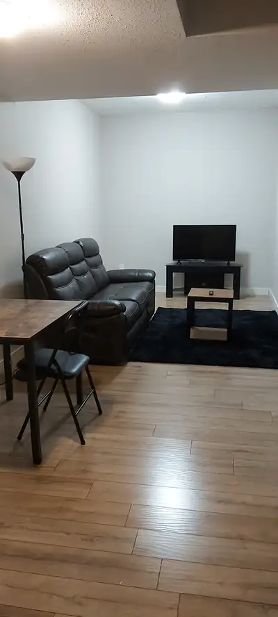 I bedroom furnished basement suite