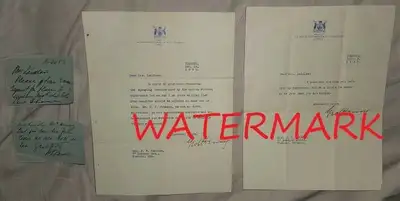 ORIGINAL, CDN OFFICIAL LETTERS, PREMIER GEORGE STUART HENRY, ON,, View more