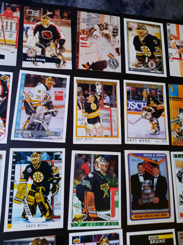 55 CARDS HOCKEY NHL ANDY MOOG dans Art et objets de collection  à Ville de Montréal - Image 4