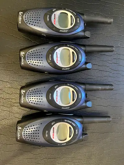 Four Cobra PR-4000-2WX Two Way Radios Walkie Talkies, View more