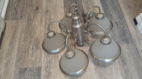 PEWTER COLORED CHANDELIER