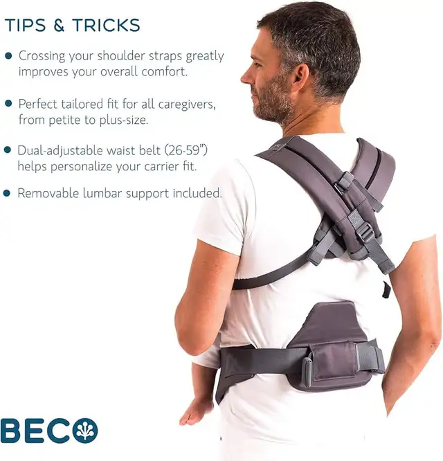 Baby Carrier from Newborn to Toddler 7-45lbs in Strollers, Carriers & Car Seats in Markham / York Region - Image 6
