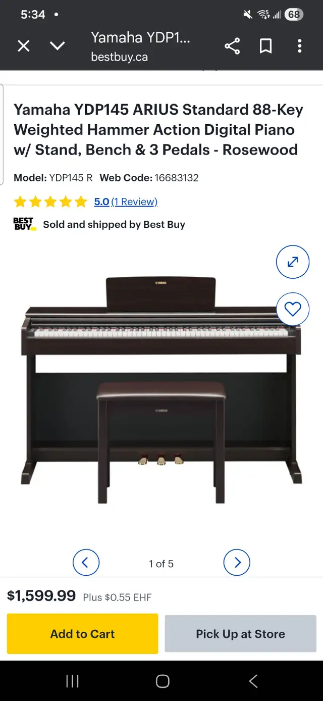 Yamaha Digital Piano in Pianos & Keyboards in Edmonton - Image 2