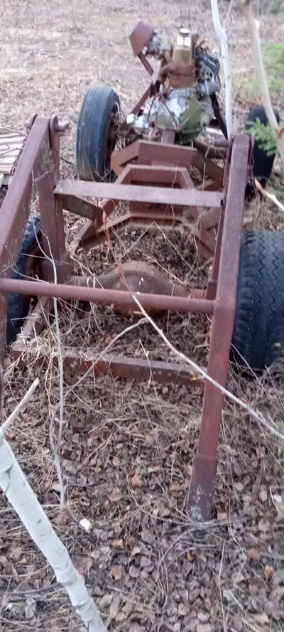older highschool shop built 4x4 articulating tractor front end loader, well built, needs finishing,...