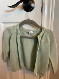 Brand new baby 3-6 month knit cardigan. Green colour 