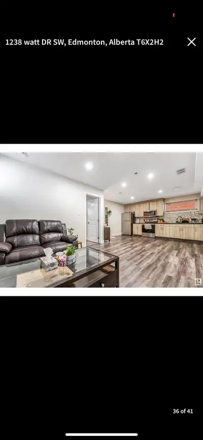 2 bedroom 2 bathroom Basement for rent