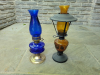 Vintage Sailboat Brand Kerosene Oil Lamps