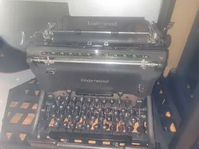 Underwood vintage typewriter, View more