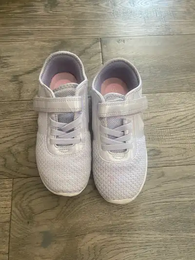 Girls size 11 no tie running shoes , View more