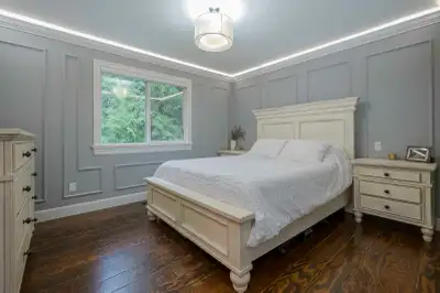 Antique white full bedroom set, View more
