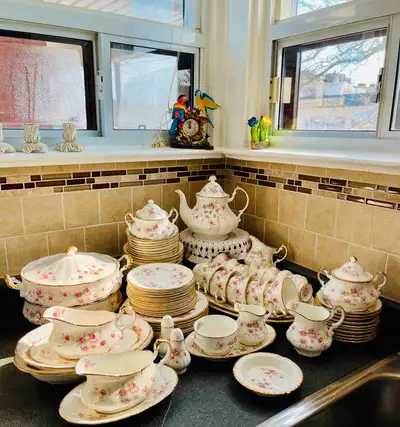 $15 each Bread and butter plate Paragon Victoriana Rose - Bone China made in England Excellent condi...