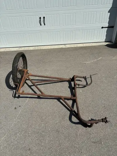 Harley JD double passenger sidecar frame