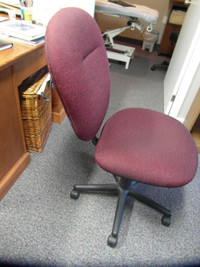 burgundy office chair