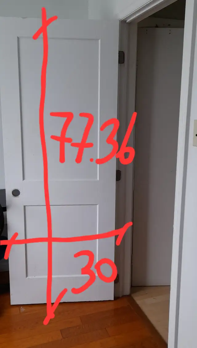 30x80 Pre-Hung Doors (with Frame) and 30x77 Interior Door Slab ...