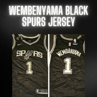Victor Wembanyama Black Spurs Jersey Medium