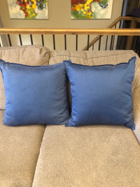 2 beautiful blue pillows - $15