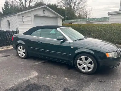 Bonjour, Mon père vend son Audi A4 cabriolet 2006. Il est entreposé l’hiver depuis 10 ans. Descripti...