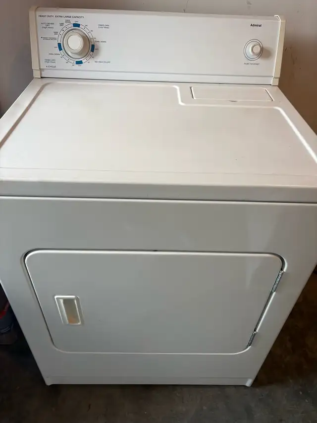 admiral dryer can deliver 