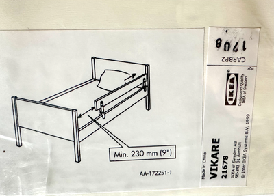 IKEA Vikare Bed Guard Rail 21678, View more