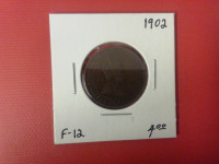 1902        Canada 1¢ coin