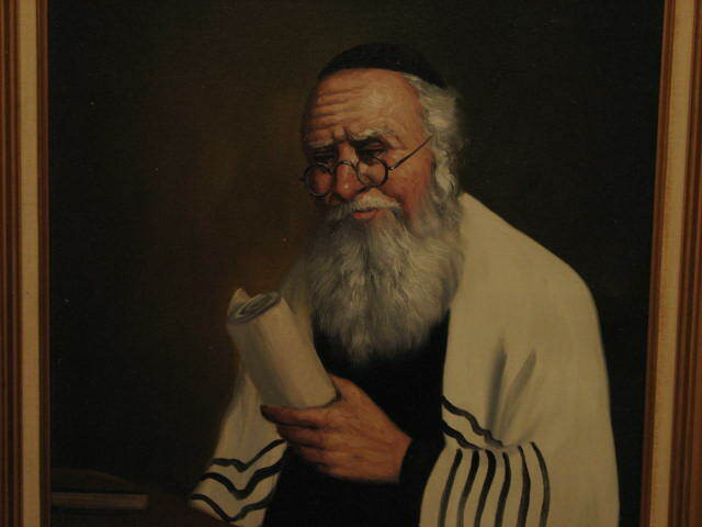 Three Original Rabbi Paintings from David Pelbam in Arts & Collectibles in Stratford - Image 2