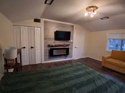 Looking for a peaceful and fully equipped place to stay? This beautiful furnished 1-bedroom suite ba...