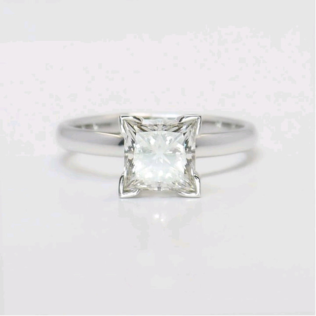 1.01 Ct Princess cut Lab Created Diamond Engagement Ring, G-VS1 in Jewellery & Watches in Mississauga / Peel Region
