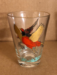 Vintage Pheasant Shot Glasses (4)