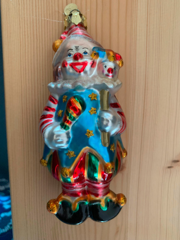 Vintage Inspired Glass Clown Ornament in Holiday, Event & Seasonal in Winnipeg - Image 2