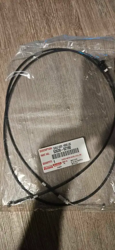 Selling a brand new original hood release cable for Toyota Matrix 2009 to 2013. Never opened or used...