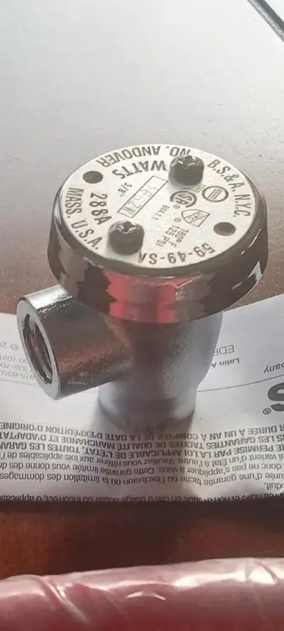 Plomberie WATTS valve anti-siphon valve kit 3/8, View more