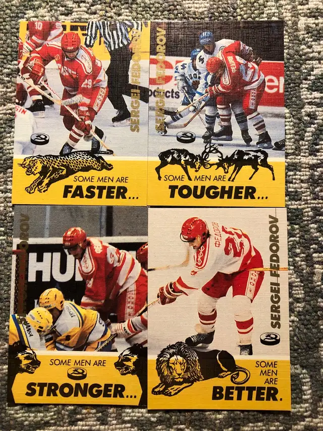 Sergei Federov rare cards made in Russia in Arts & Collectibles in London - Image 2