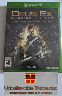 Brand New  Deus Ex: Mankind Divided -- Day One Edition Xbox O