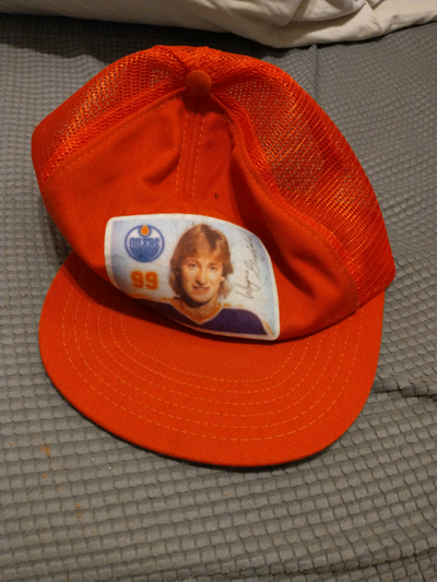 Wayne Gretzky Edmonton Oilers baseball cap from Sears, early 80s, View more