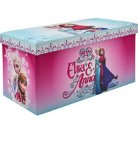 Frozen Elsa and Anna Storage Bench Ottoman and Toy Chest
