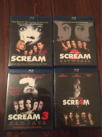 Scream 1, 2, 3, and 4 Horror Blu-Ray