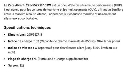 Pneus entreposés chez Canadian Tire, notre Jeep Compass 2022 a subi une perte totale, nous n'avons p...