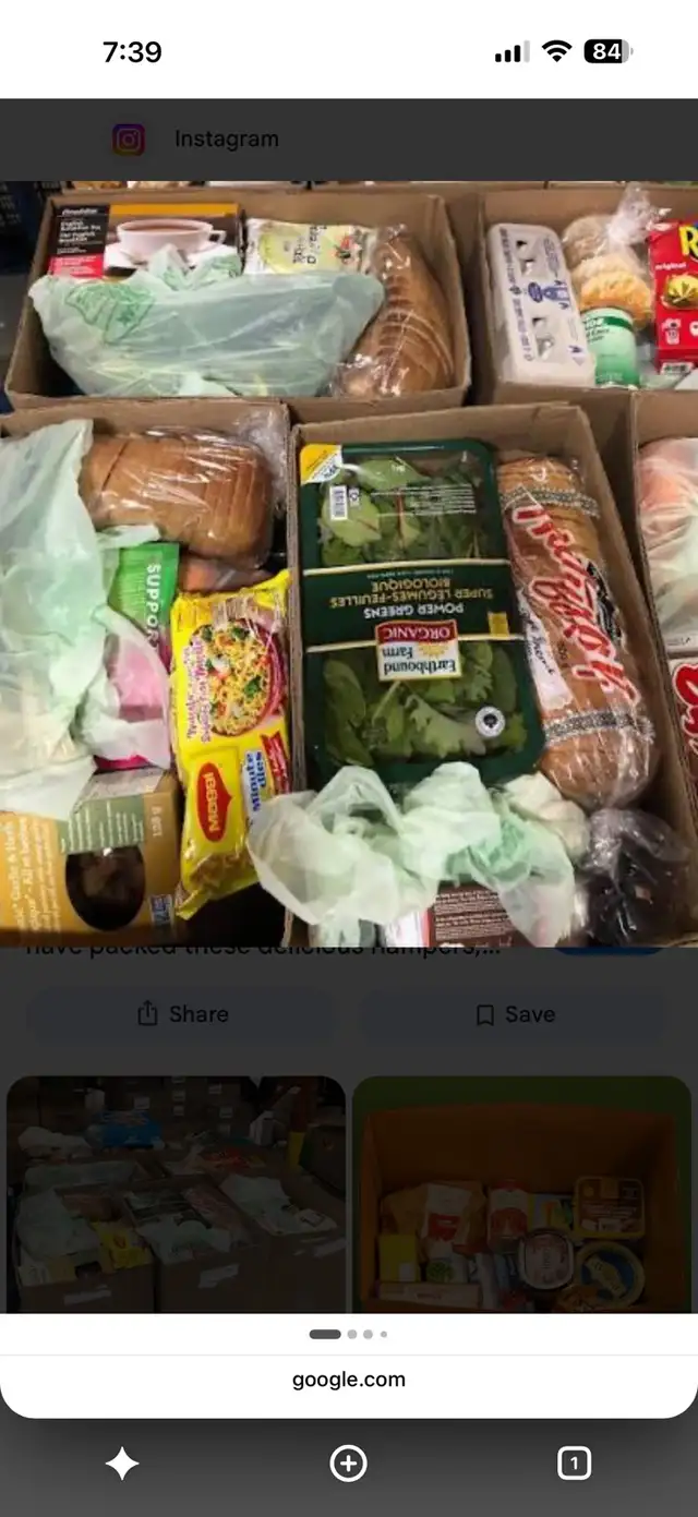 Help with a food hamper