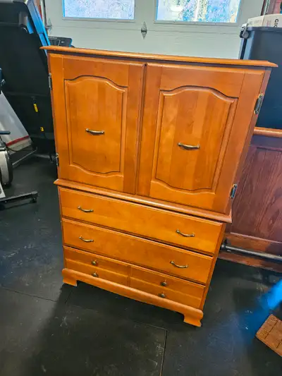 Wood Armoire / Wardrobe Cabinet - Armoire / Cabinet en bois, View more
