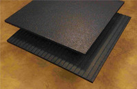 Top Quality Revulcanized Rubber Gym Weight Room Mats - 4x6x3/4"