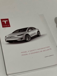 Tesla model X owners manual - Brand new