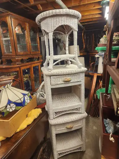 End tables wicker, View more