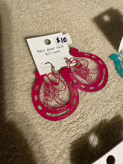 NEW lightweight Horseshoe Earrings- each- see description , View more