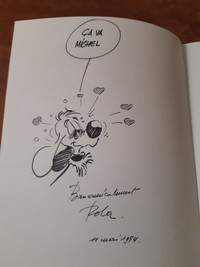 Boule et Bill Bandes dessinées BD Jean Roba Dédicacé + Dessin 