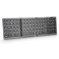 Bluetooth Folding Keyboard with Number Pad