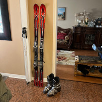 172 Atomic ski with boots (poles) 