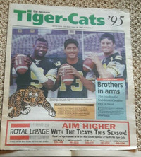 '95 Tiger-Cats - Spectator insert, June 28, 1995