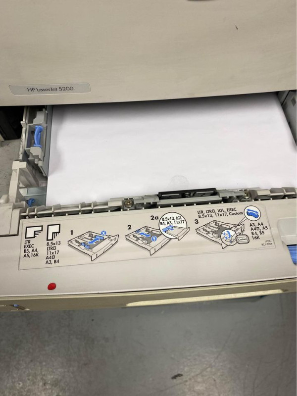 HP LaserJet 5200 - Imprimante Tabloid Laser Monochrome Usager dans Imprimantes, Scanneurs  à Ville de Montréal - Image 4