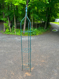 77" Tall Plant Stand 3 Shelves All Wrought Iron Metal