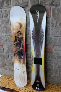 fiberglass Snowboard snowboards Ride 159 & Oxygen 157 cm, no bin